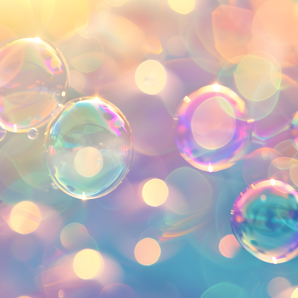 Iridescent Bubbles 600X600